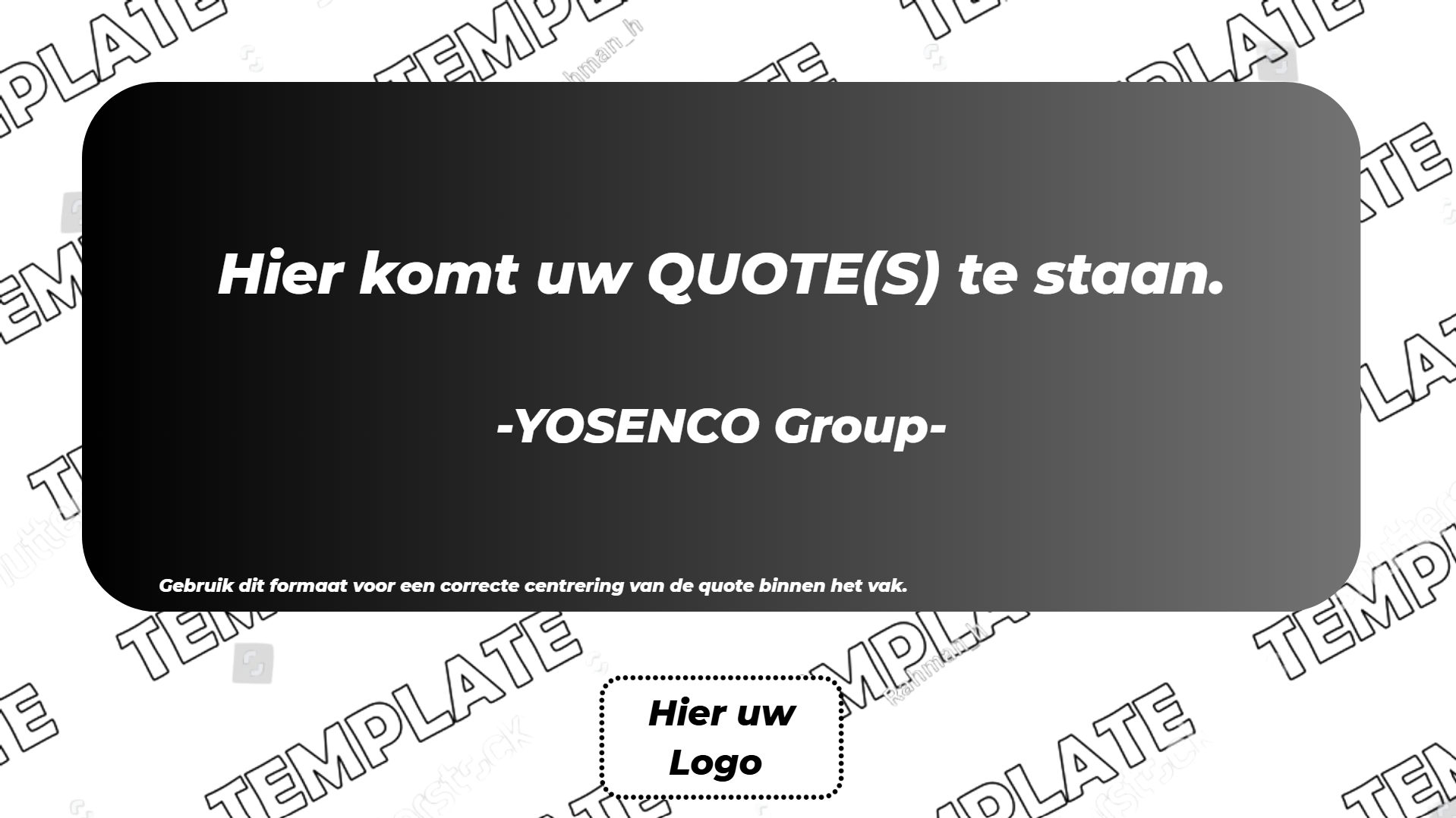 Voorbeeld Quotes template